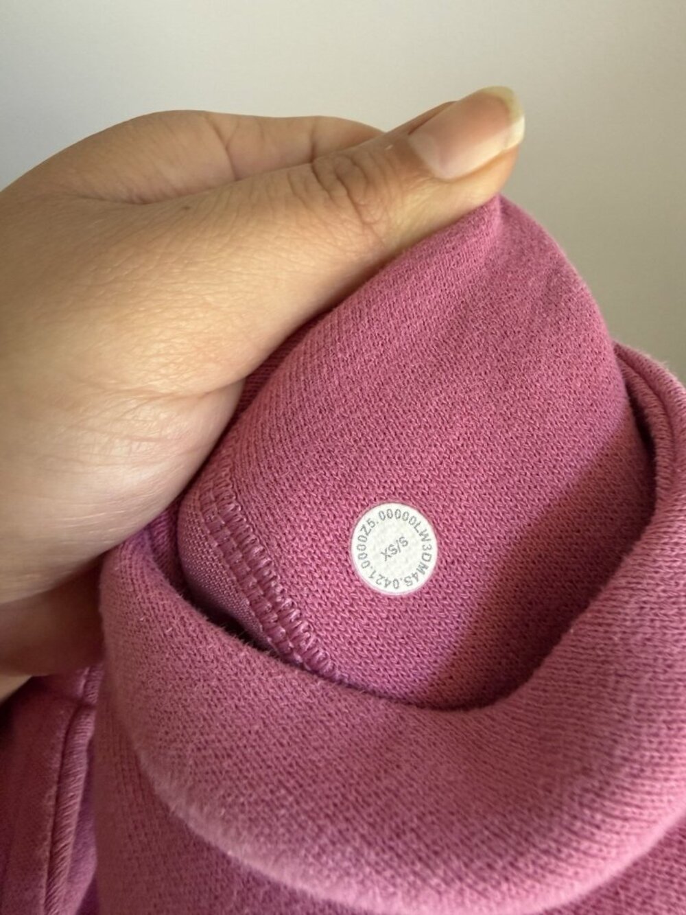 Lululemon Scuba Oversized Half Zip Hoodie Pink Casual Pilates Loungewear XS/S - Picture 8 of 8
